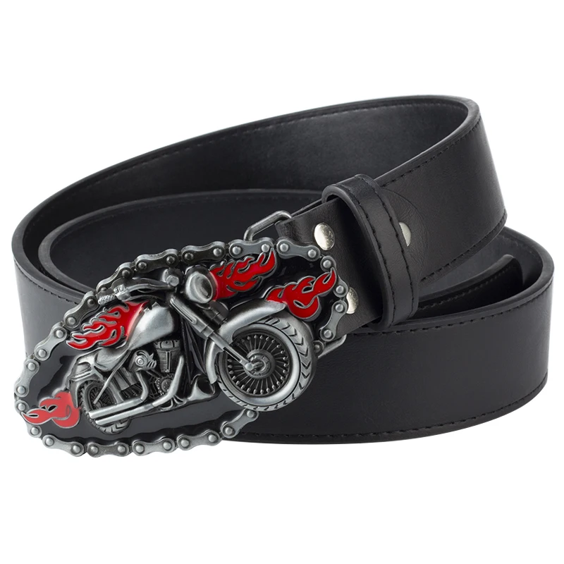 

Motorcycle belt buckle fashion men's leisure decoration belt