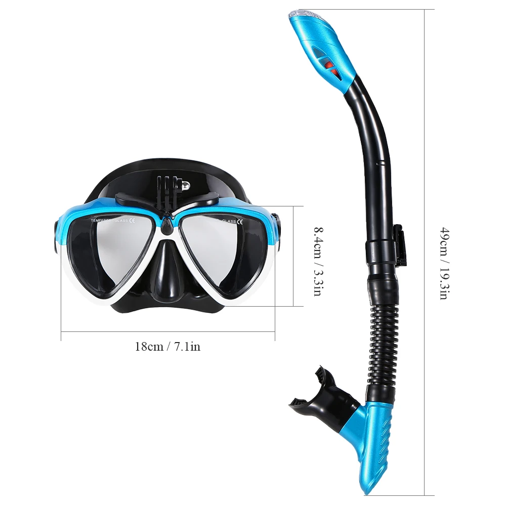 Полный сухой дайвинг маска трубка для ныряния плавательный набор защитных очков Для мужчин и Для женщин подводное плавание оборудовать