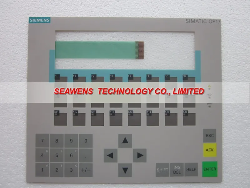 

New Membrane switch 6AV3 617-1JC00-0AX0 for SlMATIC HMI OP 17 KEYPAD, Membrane switch, simatic op17 HMI keypad ,IN STOCK