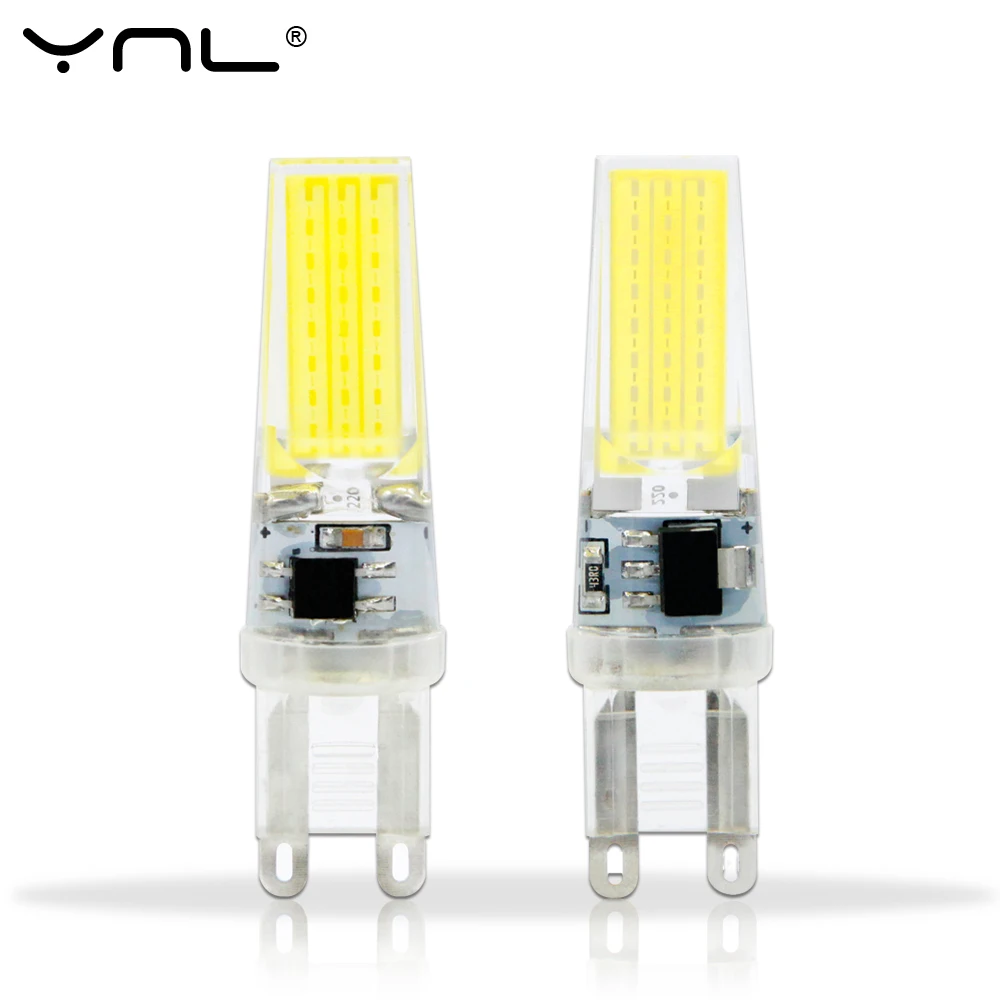 YNL G9 COB LED Lamp AC220V 3W G9 LED Bulb Crystal Silicone 360 Beam Angle Lights Replace 30W halogen lamps Spotlight Chandelier