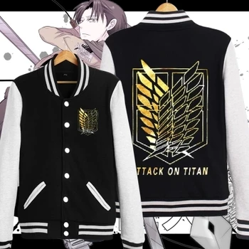

Hot Japanese Shingeki no Kyojin Attack on Titan Rivaille Eren jackets Cosplay Costume coats Hoodie Winter Warm coat 9 colors