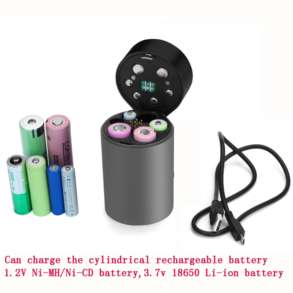 

USB Battery Charger for 1.2V Ni-MH/Ni-CD battery AA/AAA battery charger for 18650, 14500, 10440 3.7V lithium-ion battery