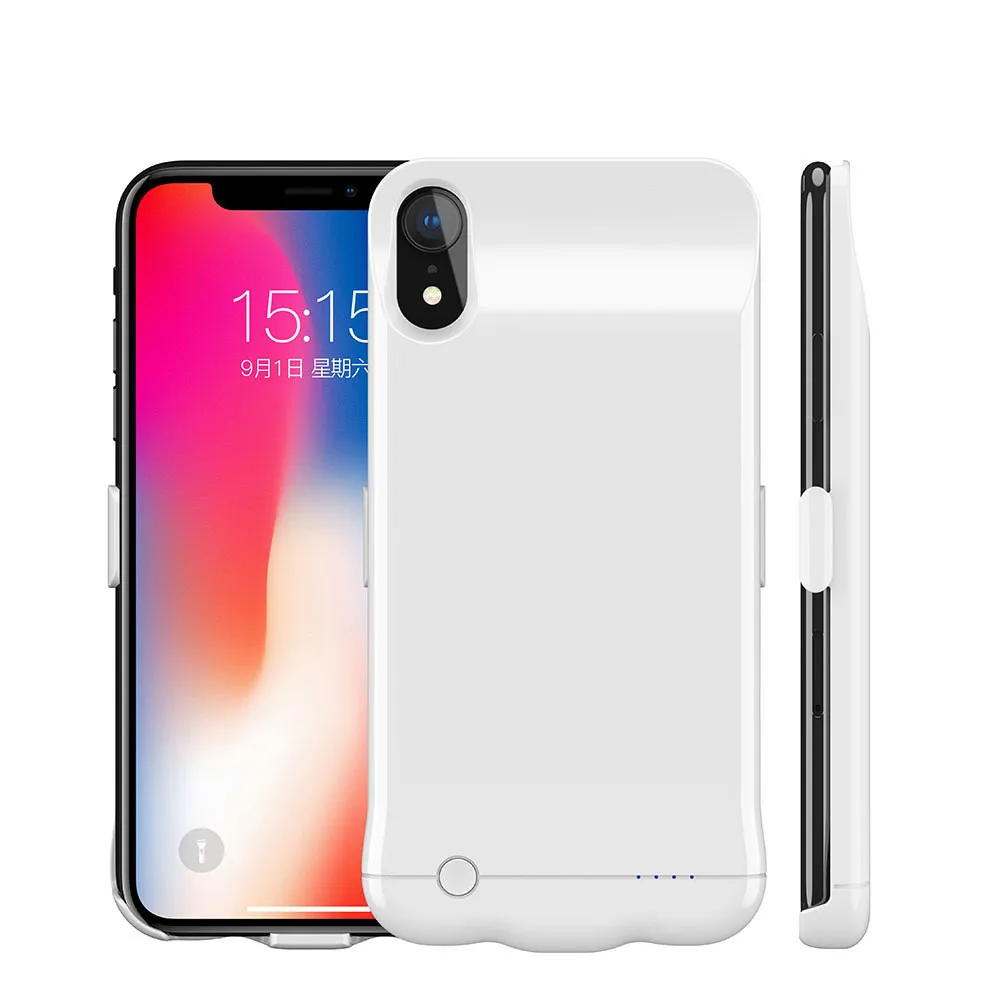 Внешний аккумулятор 5200/6200 мАч для IPhone X XR XS max, чехол для внешнего зарядного устройства, резервный портативный чехол для зарядки