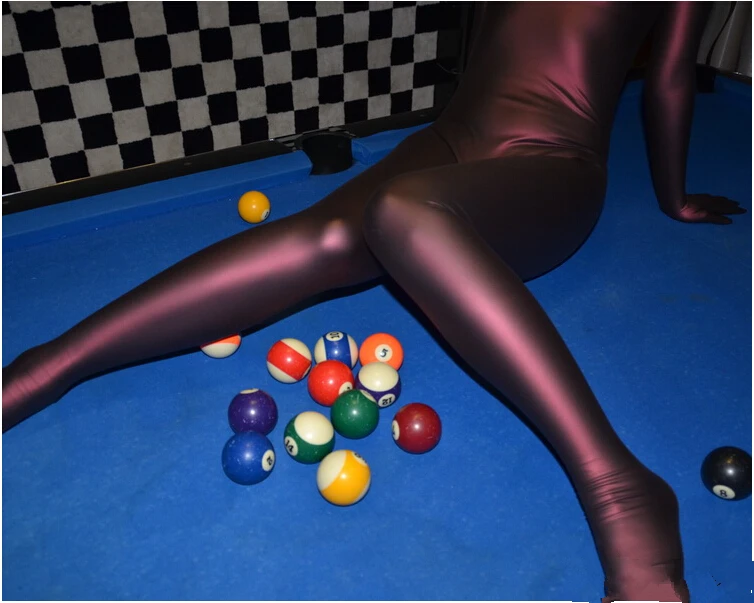 Luxurious Customized New Arrival Dark Purple Lycra Spandex Fetish Zentai Suits Original second PU leather suits Halloween