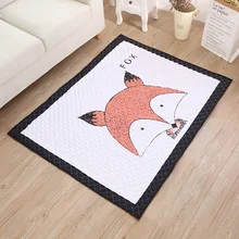 Мультфильм лиса утолщение детская игра коврик ребенка ползать коврик Спальня Гостиная Коврик для кофейного столика и коврик