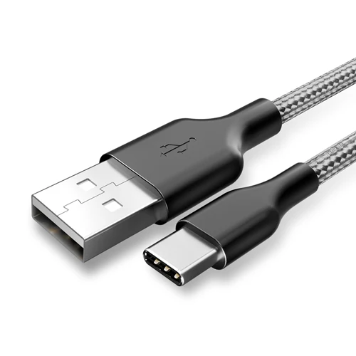 Grey ROCK usb type-C кабель для huawei P20 pro P10 usb кабель для зарядки и передачи данных для samsung Galaxy S9 S8 One plus 6t 6 5t usb type-C шнур - Цвет: Grey