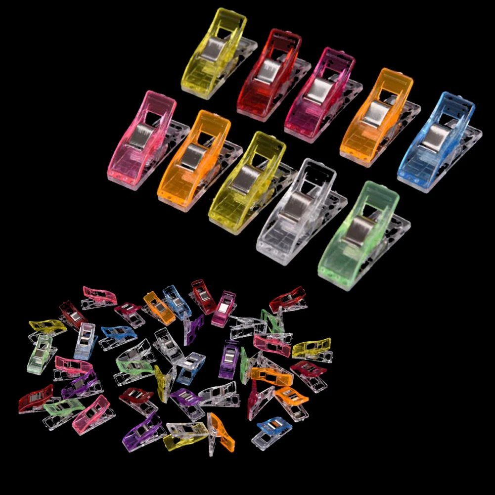 10PCS/LOT multicolor Plastic Clips Quilt Quilting Clip Clover For Patchwork Sewing DIY Crafts | Дом и сад