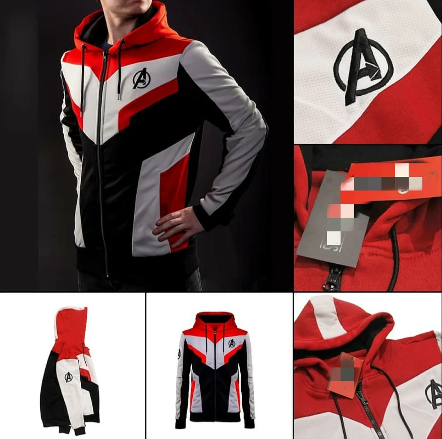 

The Avengers 4 Endgame Concept Quantum Realm Advanced Tech Sweatshirt Jacket Hoodie Cosplay Costumes Advanced Tech Sweatsirts