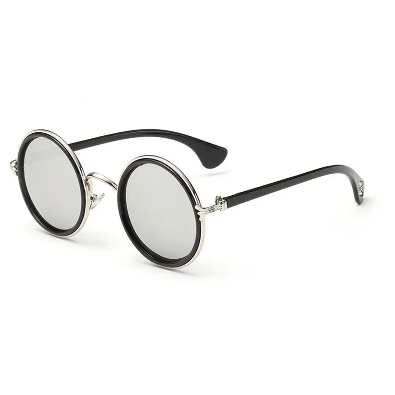Elbru винтажные круглые мужские женские солнцезащитные очкив ретро стиле с металлической оправой солнцезащитные очки красочные модные очки Gafas sol mujer Femininos