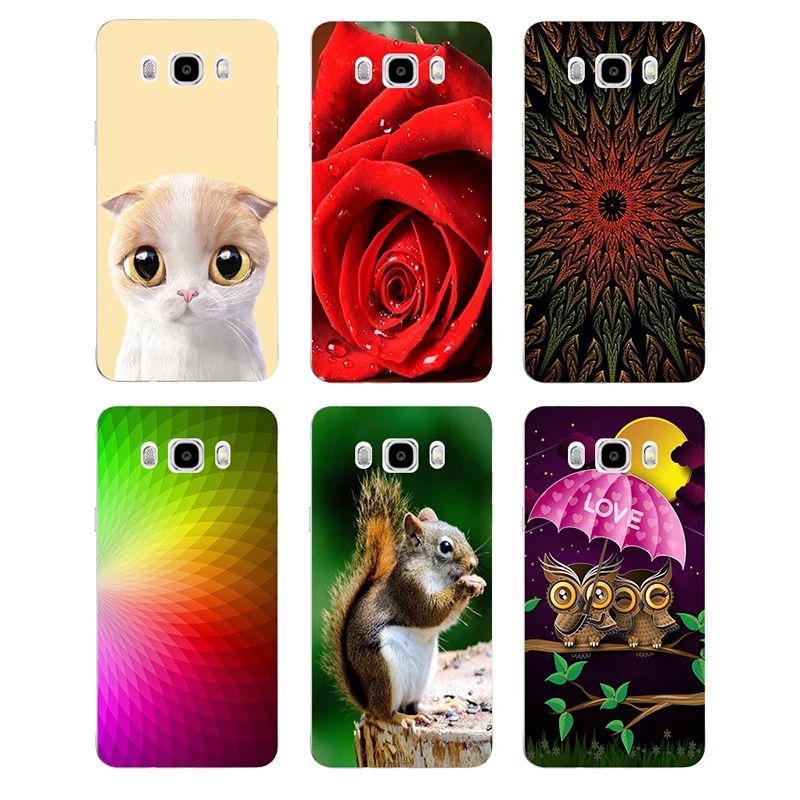 Мягкий чехол для samsung Galaxy J5 J500 J500H J500F задняя крышка цветок растений печатных