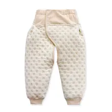 Oganic/Хлопковые Штаны с открытой промежностью для новорожденных, зимние теплые детские штаны, леггинсы с высокой талией, винтажные детские подгузники, штаны для переодевания