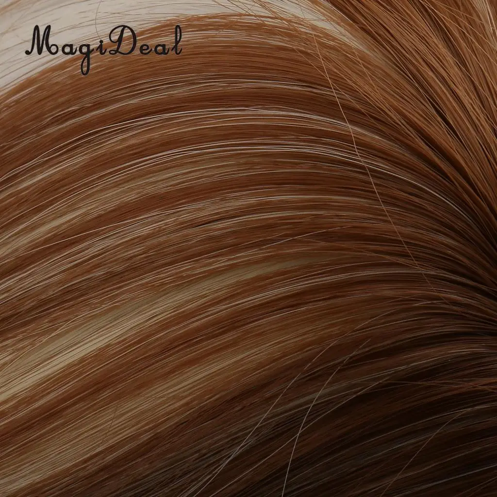 MagiDeal Fashion 28cm High-Temperature Wire Hair Doll Wig for Hair Salon 18 Inch   Dolls DIY Making Accessories Gift