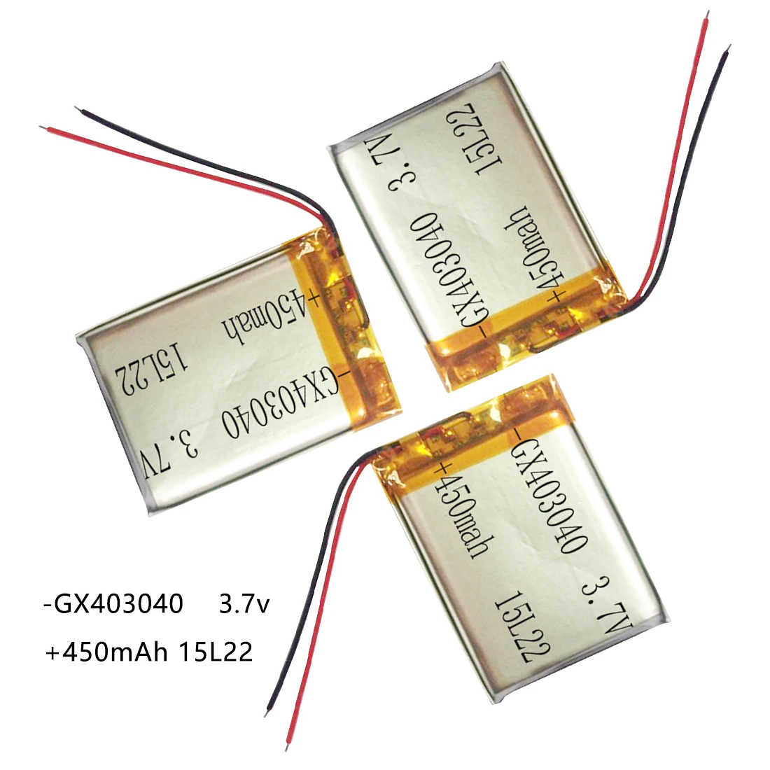 

3.7V 450mAh Lithium Polymer 403040 Li-Po li ion Rechargeable Battery For Tachograph Car DVR Bluetooth speaker Camera Lipo cells