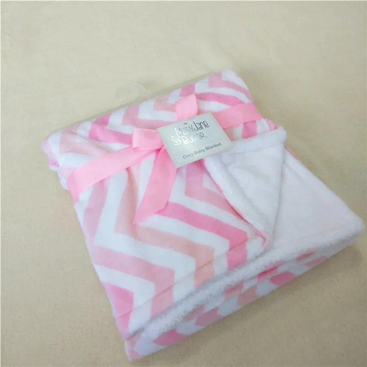 

76X101CM(30"X40") double layer baby receiving blanket, soft fleece bed blanket, travel mink blanket,infant playmat
