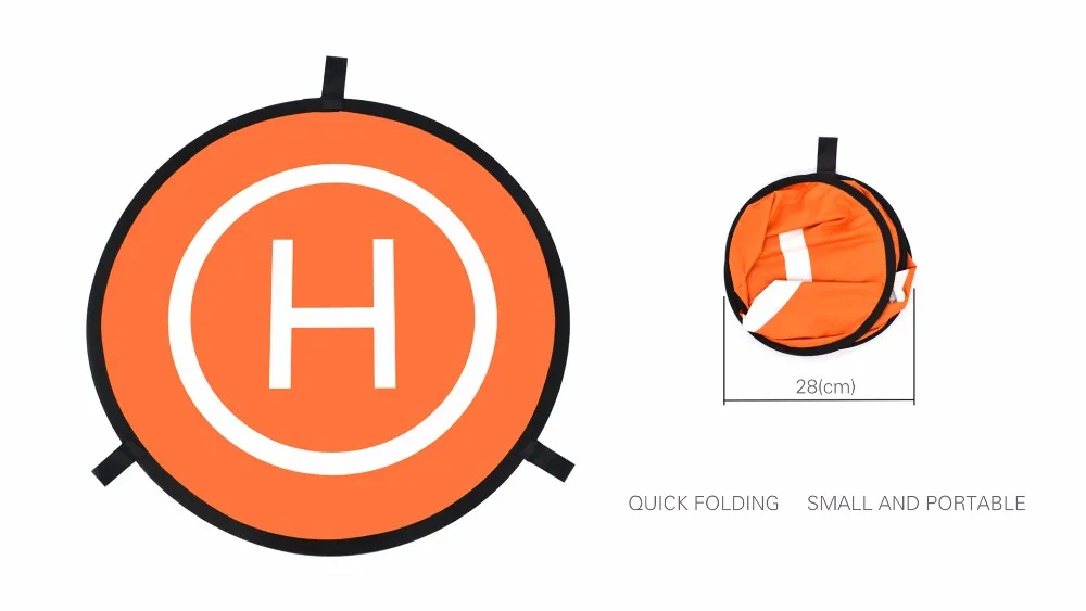 Беспилотные летательные аппараты посадочная площадка, универсальный Водонепроницаемый D 75 см/30 ''Портативный складной для приземления тормозные колодки для DJI Mavic Pro/Air 2/Pro, Mavic 2 Zoom, Mavic Air