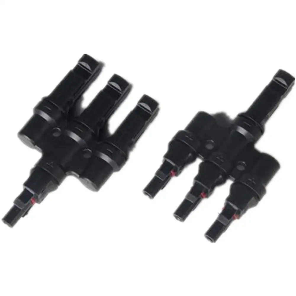 Tumo Int T Type Four Way MC4 Solar Photovoltaic Connector One Point Four Convers