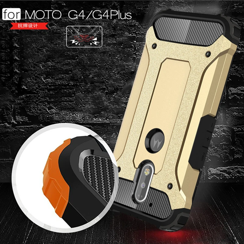 Strong Hybrid Tough Shockproof Armor Phone Back Case Cover For Motorola Moto G4 G4 Plus Anti-Knock Matte Rugged Impact Fundas (8)