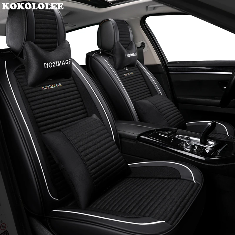 KOKOLOLEE Front Rear Car Seat Cover Universal auto seats covers for