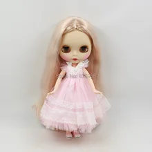 Заводская кукла blyth 300BL339 шарнирное тело центра пробор длинные золотые волосы матовое лицо 1/6 игрушка подарок