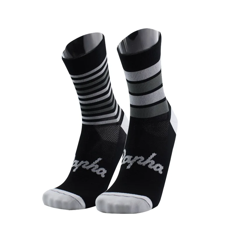 Велосипедные носки Одежда высшего качества профессиональный бренд дышащие спортивные носки велосипед Носок открытый Гонки большой Размеры Для мужчин Для женщин s009 - Цвет: Черный