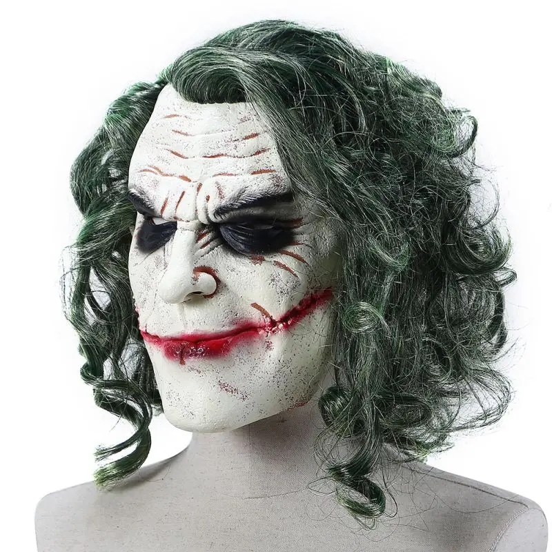 

Halloween Horror Sorcerer Clown Party Mask Cos Decor Latex Full Face Cover Mask Masquerade Halloween Party Escape Dress Up Adult