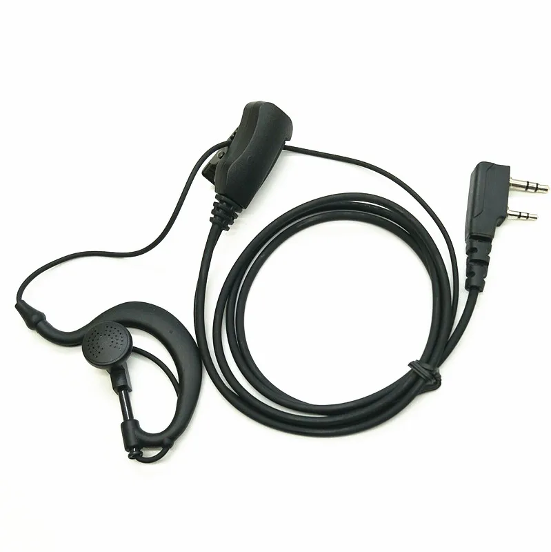 OPPXUN 2 Pin Earpiece Headset PTT MIC for Kenwood BAOFENG UV5R H777 Radios cb radio telsiz