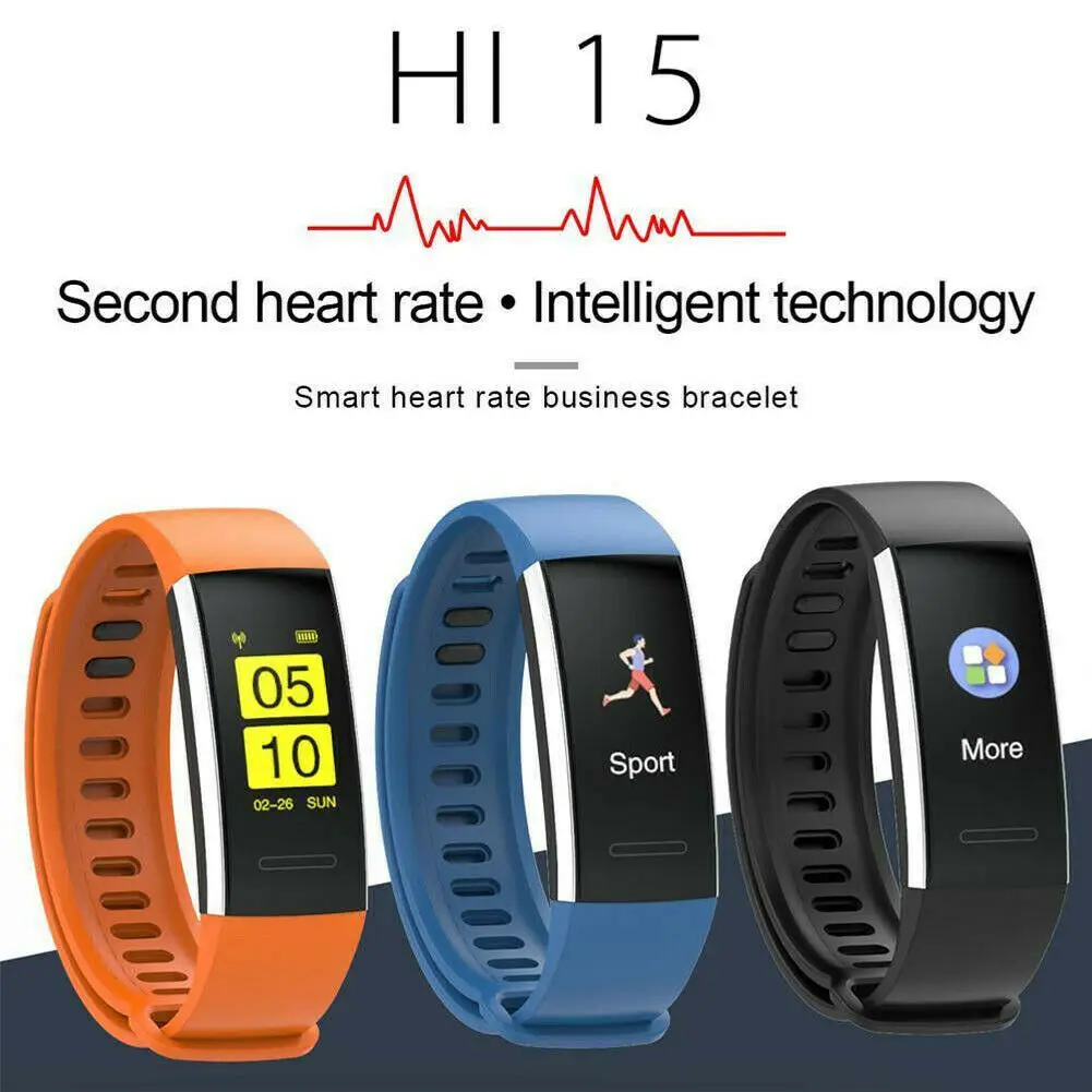 

Smart Wristbands With Sports Activity Sleep Tracker Heart Rate Fitness Pedometer Bracelet