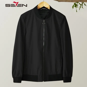 

Seven7 Brand New Jacket Men Fashion Claasic Casual Bomber Jacket Male Coats Slim Modern Design Mandarin Collar Clothes 114K29010