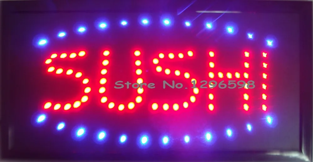 

CHENXI led sushi shop open sign display signhot sale 10X19 inch indoor Ultra Bright flashing