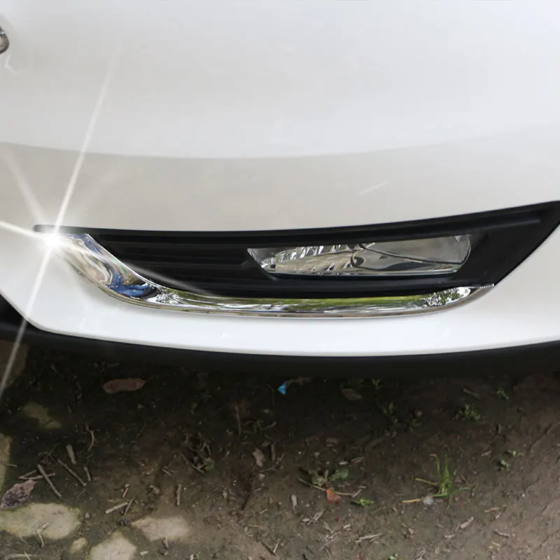 

Color My Life ABS Chrome Front Fog Lamps Cover Trim Fog Lights Trim Sticker for Ford Focus 4 MK4 2015 2016 2017 Accessories