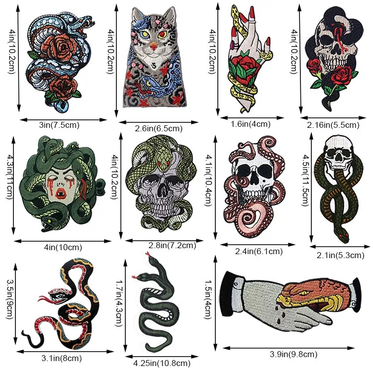 snake patches for clothes (4)