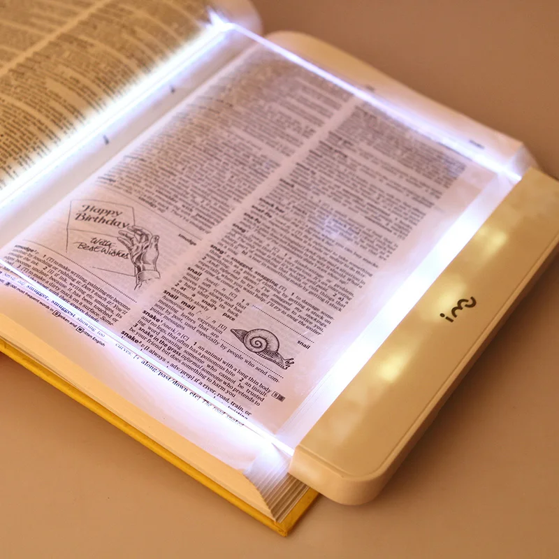

Portable reading transparent packaging eye print book lamp led battery reading lamp for Outdoor camping supplies