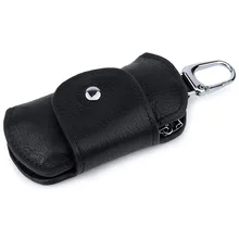Модные мужские черные кофе высокого качества из натуральной воловьей кожи для путешествий Автомобильный ключ держатель Чехол сумка ключница Талия Висячие