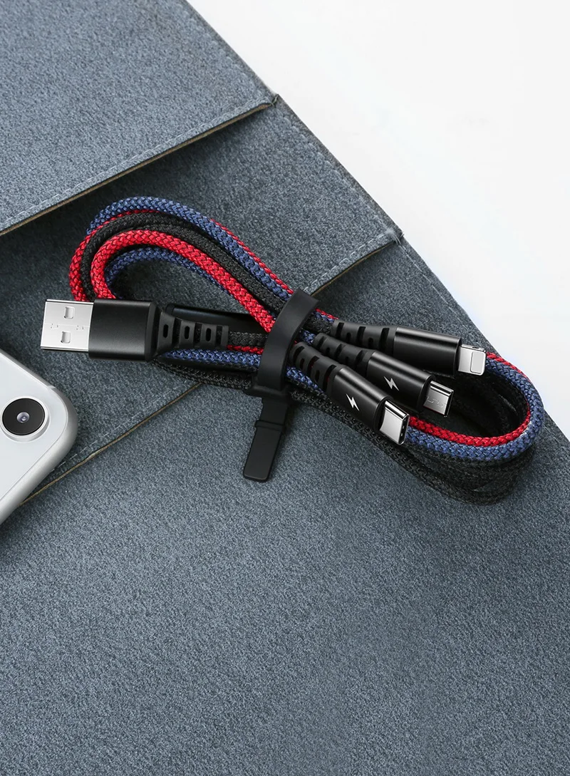 Mcdodo Быстрый 3in1 USB кабель 3A для мобильного телефона Micro USB C Тип C зарядное устройство кабель для iPhone XR XS Max X huawei данных зарядный шнур