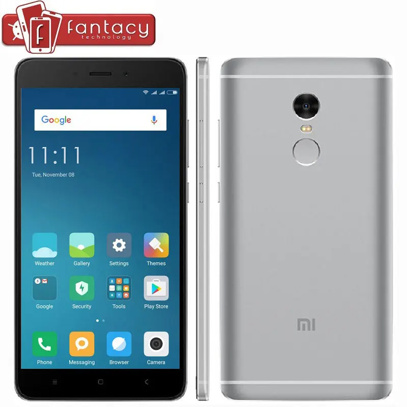 Original Xiaomi Redmi Note 4 3GB RAM 32GB ROM MTK Helio X20 Deca Core Fingerprint ID FDD 4G 13MP 4100mAh 5.5"1080P Mobile Phone
