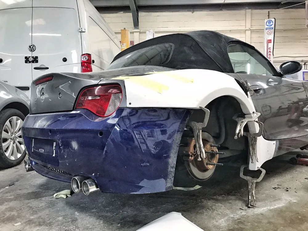 2003-2005 BMW Z4 E85 40mm Fender Flares (Rear) 6Pcs (6)