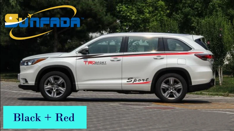 2017 Toyota Highlander Accessories >> SUNFADA Sport Style Car Body Decal Car Stickers For TOYOTA HIGHLANDER 2015 2016 2017 Both Side ... 2017 Toyota Highlander Accessories >> SUNFADA Sport Style Car Body Decal Car Stickers For TOYOTA HIGHLANDER 2015 2016 2017 Both Side ...