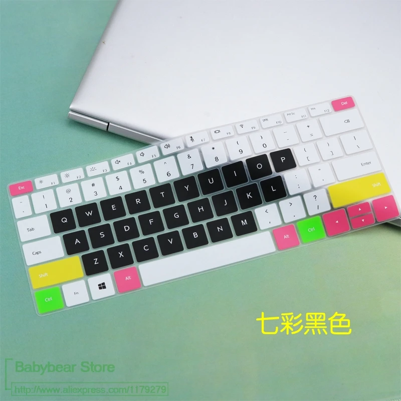 Силиконовая Защитная крышка для клавиатуры ноутбука для huawei MateBook D 14 дюймов(AMD) notebook D14 14,0'' - Цвет: candyblack