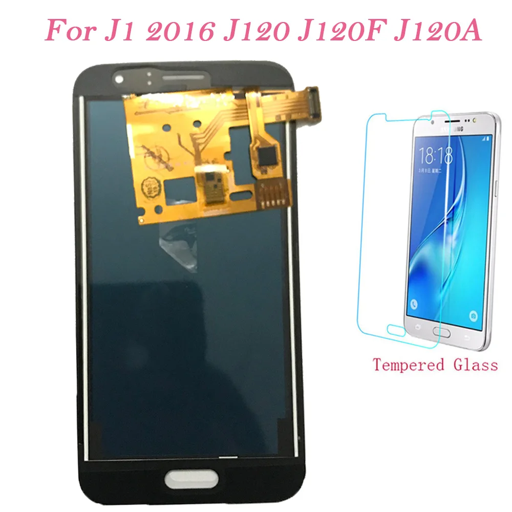 

Test LCD Screen For Samsung Galaxy J1 2016 J120F Touch Screen Digitizer LCD Display For Samsung J120 J120A J120H Assembly Adjust