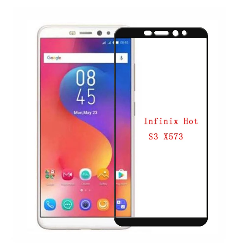 Закаленное стекло для Infinix Hot S3 полное покрытие защита экрана 9 H защитное Передняя