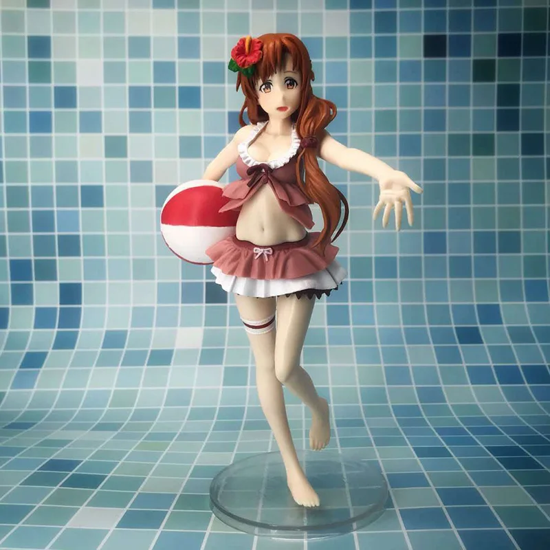Sword Art Online Asuna EXQ Action Figure 1/8 scale painted figure Swimsuit Ver. Yuuki Asuna PVC figure Toy Brinquedos Anime Sword Art Online Asuna EXQ Action Figure 1/8 scale painted figure Swimsuit Ver. Yuuki Asuna PVC figure Toy Brinquedos Anime