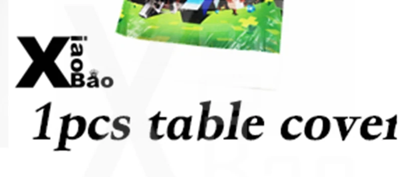 Добыча пикселей игра вечерние поставки бумажный стаканчик, тарелка сумка баннер шар игрушечный браслет салфетка Tablecover мультфильм праздничный подарок на день рождения - Цвет: 1pcs tablecover
