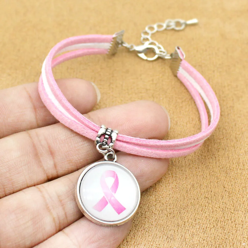 Pink Ribbon Breast Cancer Awareness LeStage Convertible Bracelet Clasp 