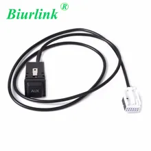 Biurlink RCD510 RCD310 12 Pin CD Changer AUX NO Cabo Interruptor para Volkswagen Bora Sagitar Tiguan GOLF MK6
