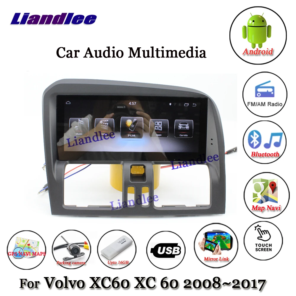 Liandlee Android для Volvo XC60 XC 60 2008~ стерео радио Carplay парковочная камера ТВ Wifi AUX gps Navi навигация Мультимедиа