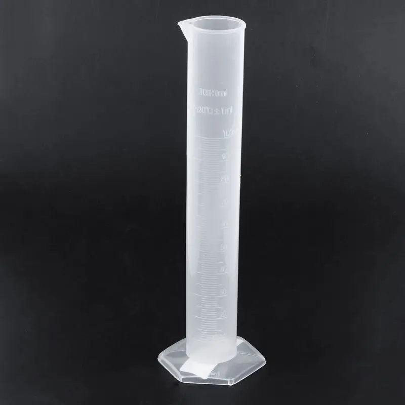 Химический набор измерительный инструмент пластиковый градуированный цилиндр 100 мл