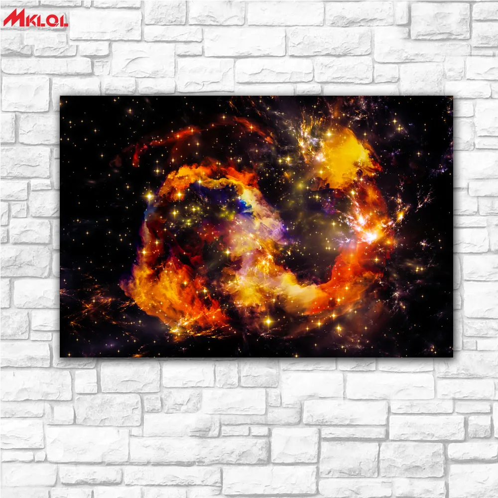 Large Wall Art,universe stars,Restaurant study Bedroom Decor Wall oil