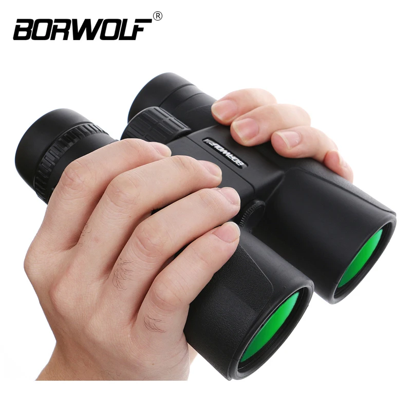 Borwolf 10X42 عالية التكبير HD طويلة المدى التكبير الصيد تلسكوب للرؤية الليلية واسعة زاوية مناظير