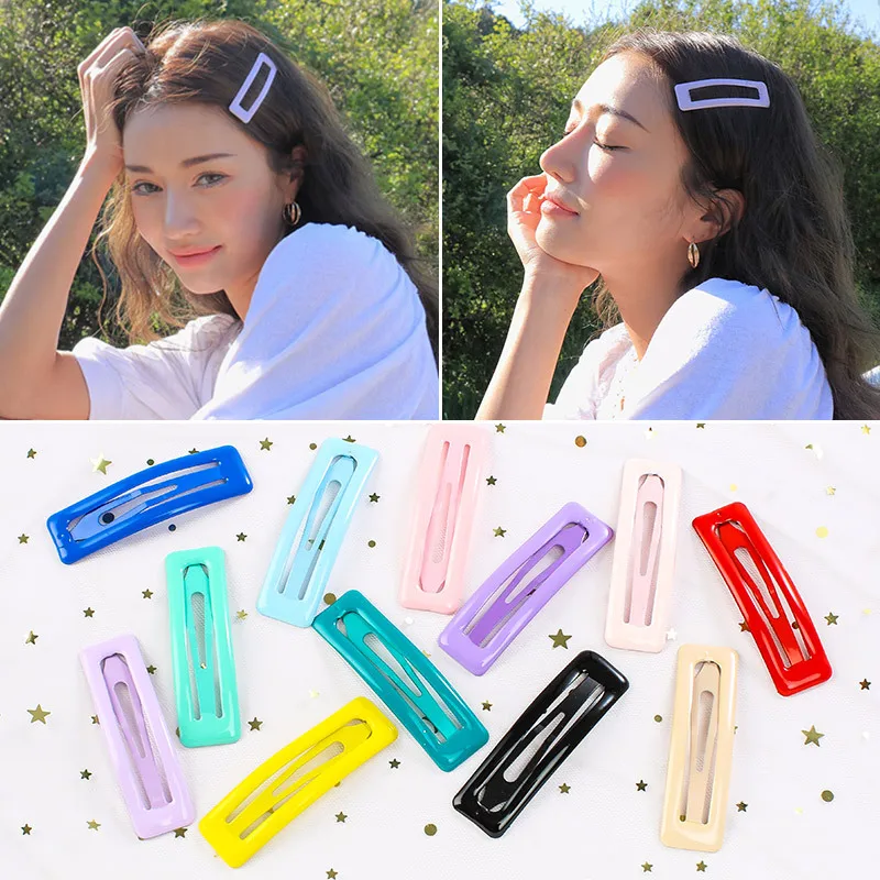 

20pcs Snap Hair Clips Glitter Hairpins for Children Kids Hair Clip Pins for Baby Girls Hair Accessories Cute Metal Barrettes 5cm