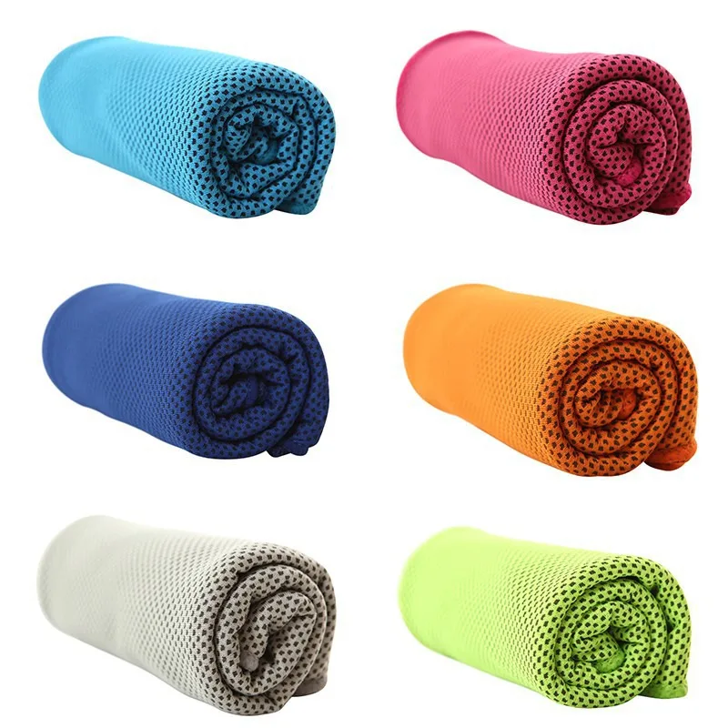 

30x100cm Outdoor Summer Cool Ice Sport Towel Cold Bath Towels For Fitness Hip-hop Yoga Swimming Travel Gym Towel